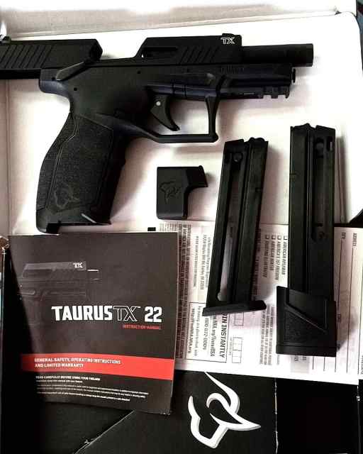 Taurus TX22  22lr Semi-Auto Pistol lnib $300.