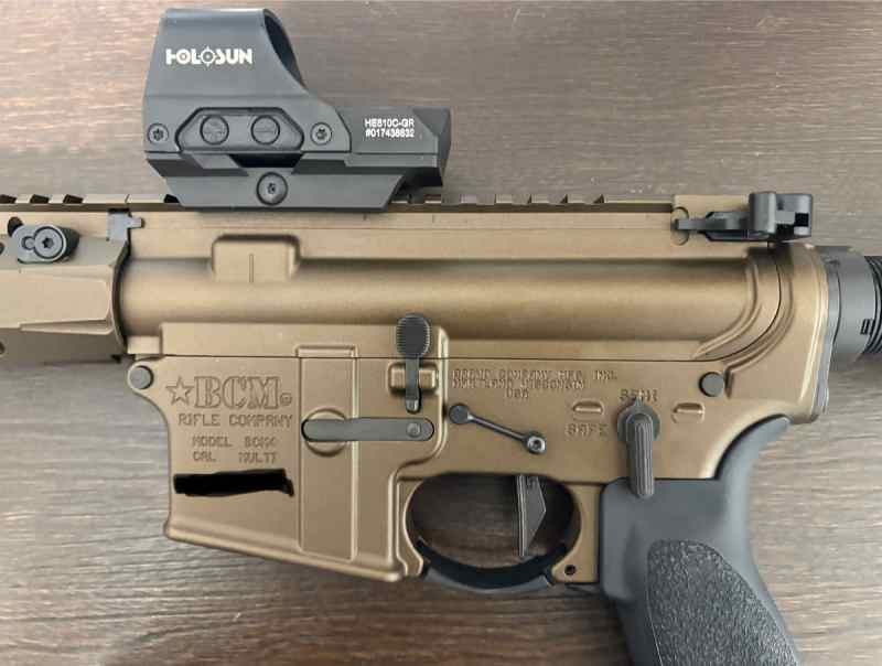 BCM in Bronze 5.56. Exc cond. w/ Optic