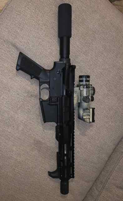 AR pistol with extras and ammo