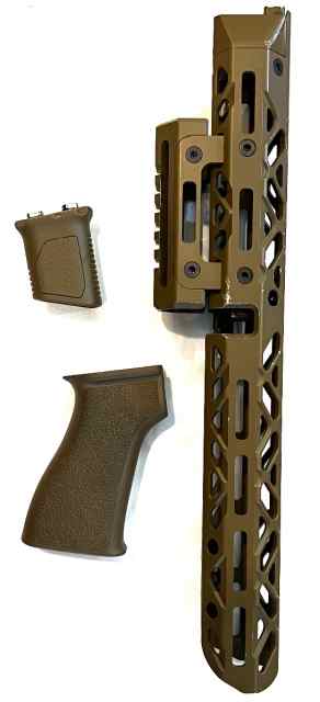 Ak KPYK hand guard, strike stubby, us palm grip