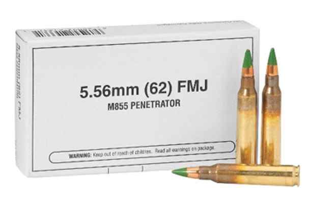 5.56mm (62 Grain) Winchester M855 (9 boxes of 20)