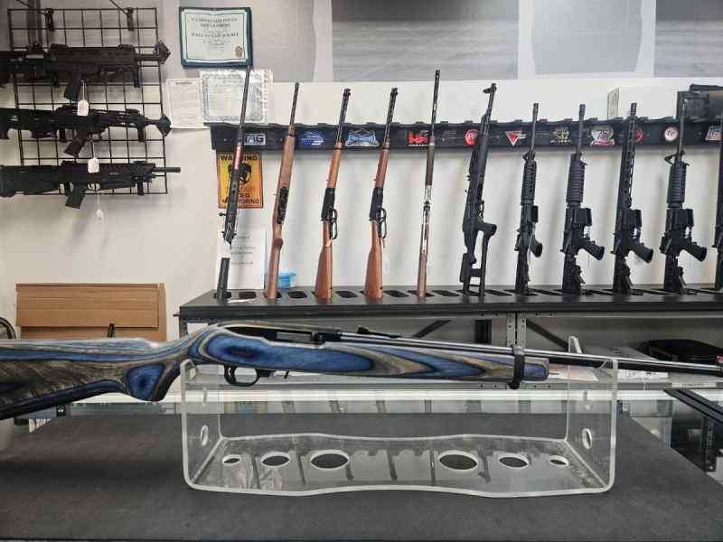 Used Ruger 10/22 Blue Laminate Stock W/ Case