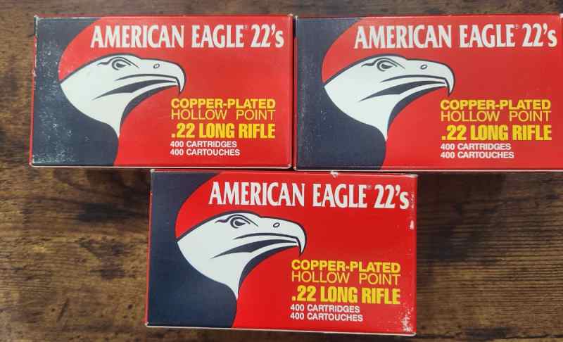 Vintage American Eagle 22lr Copper Plated 3 Bricks