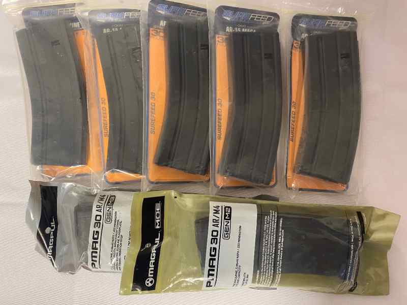 Lot of AR Magazines 30 rounds PMAG &amp; Surefeed 