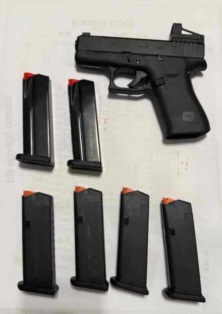 Glock 43X with Shield Arms Red Dot