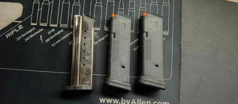 Glock 19 pmag 15 Rd mags / S&amp;W 9 17rd mag 