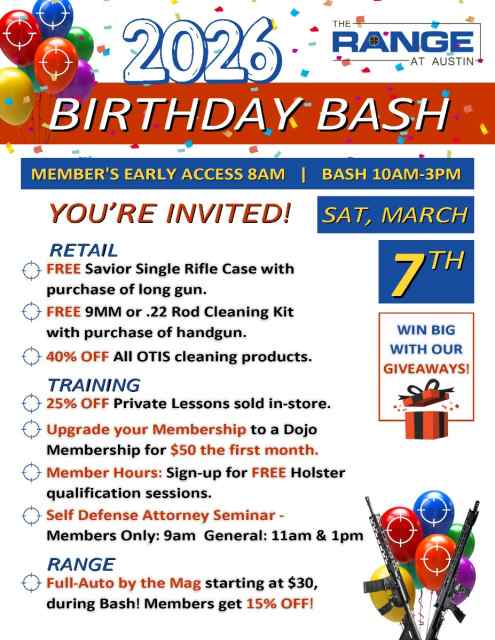 THE RANGE BIRTHDAY BASH!