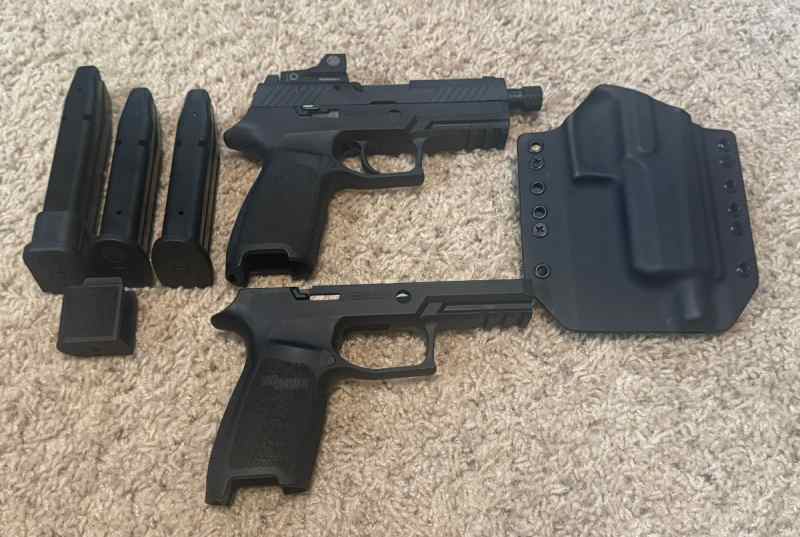Sig P320CA w/Threaded Barrel, Romeo 1 and extras