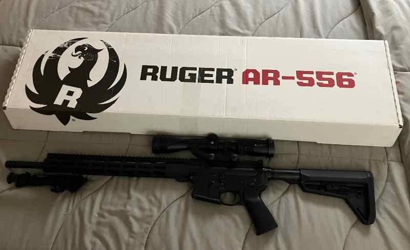 Ruger AR-556 MPR NATO mod 8514, vortex, bipod