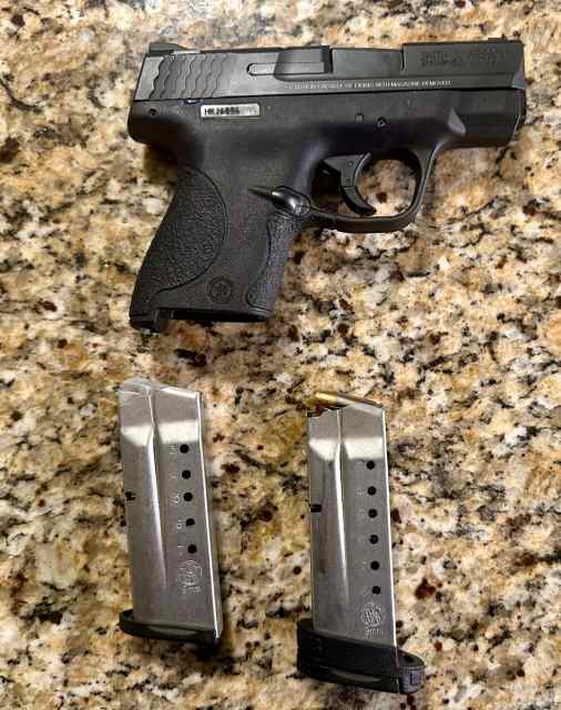 Smith and Wesson shield with manual safety 9mm