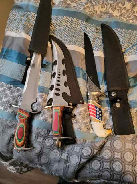 Barnett recruit crossbow and collector knives 