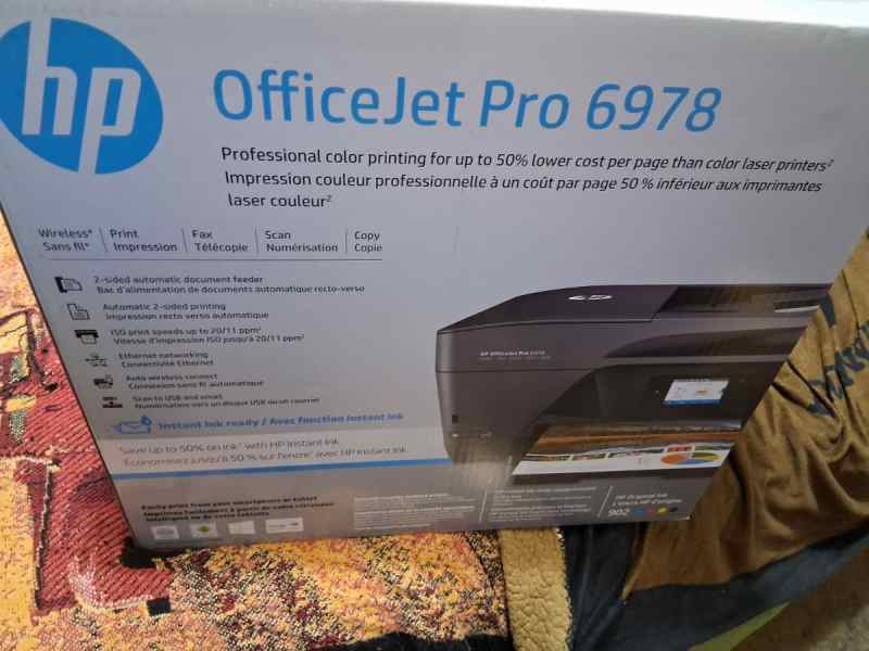 WirelessHP Office Jet Pro 6978 Printer 