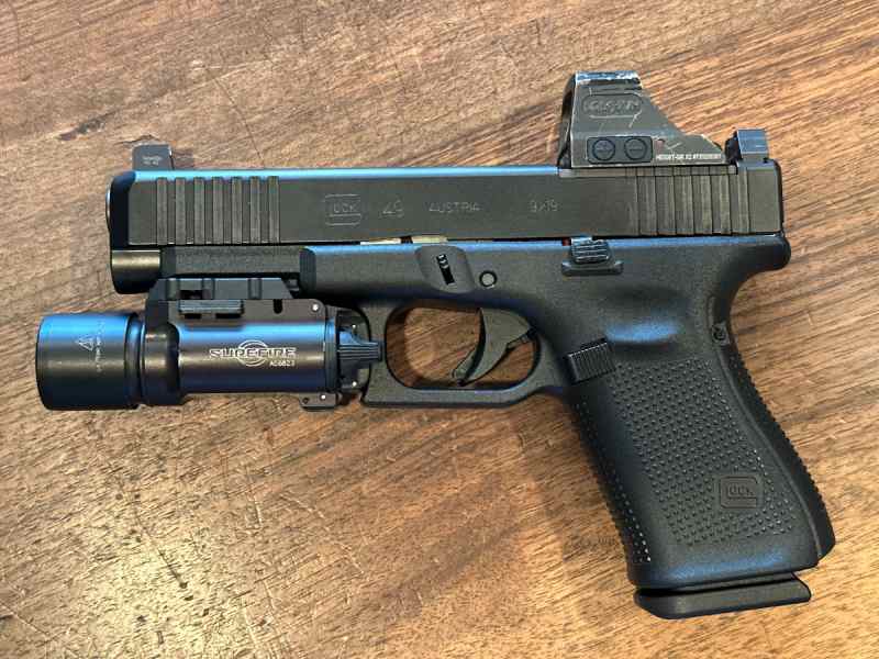 Glock 49 MOS 9mm Holosun 508T Surefire X300