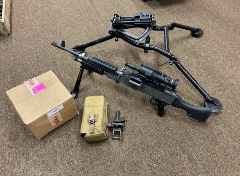 Rare OOW M240-SLR .308 Rifle w/ ACOG &amp; Tripod