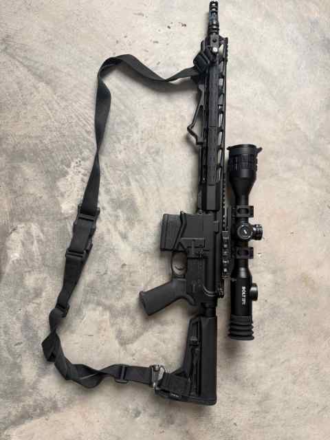 Ruger SFAR ar-10 with InfiRay Outdoor BOLT TH50-C