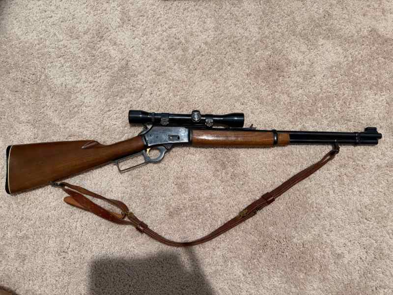 Marlin 1894 44 Mag lever action, Weaver optic