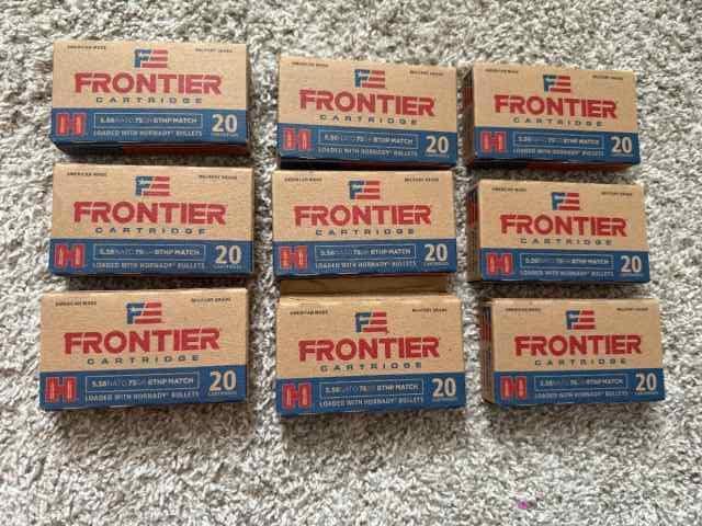 Frontier 5.56 NATO ammo 180 rounds