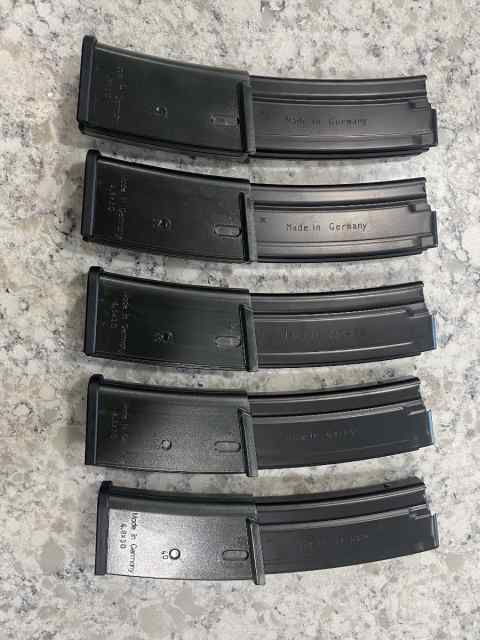 FS: (5) Heckler &amp; Koch HK MP7 40-Round Magazines