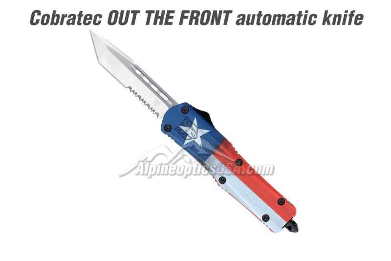 CobraTec Texas flag OTF Auto Knife
