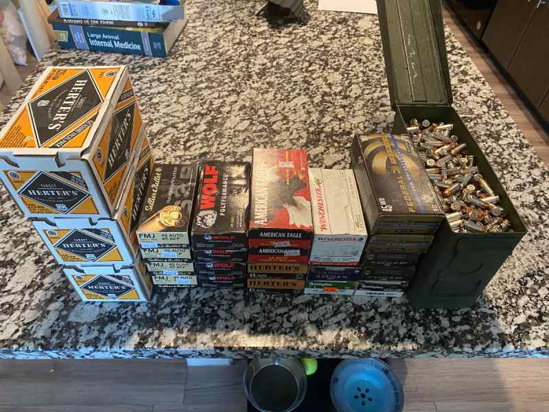 Moving sale! .223, .45 acp and .40s&amp;w ammo