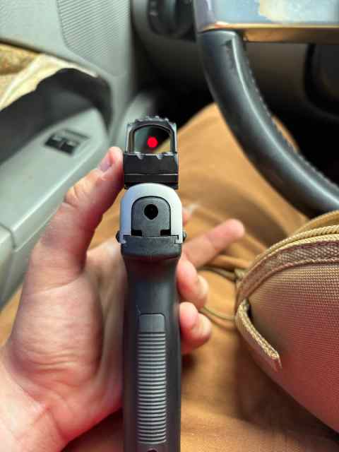 Ruger sr9 with red dot