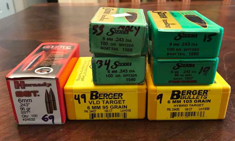 6mm bullets 