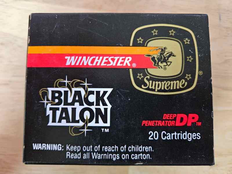 Winchester Black Talon 44 Remington Mag 250gr SXT