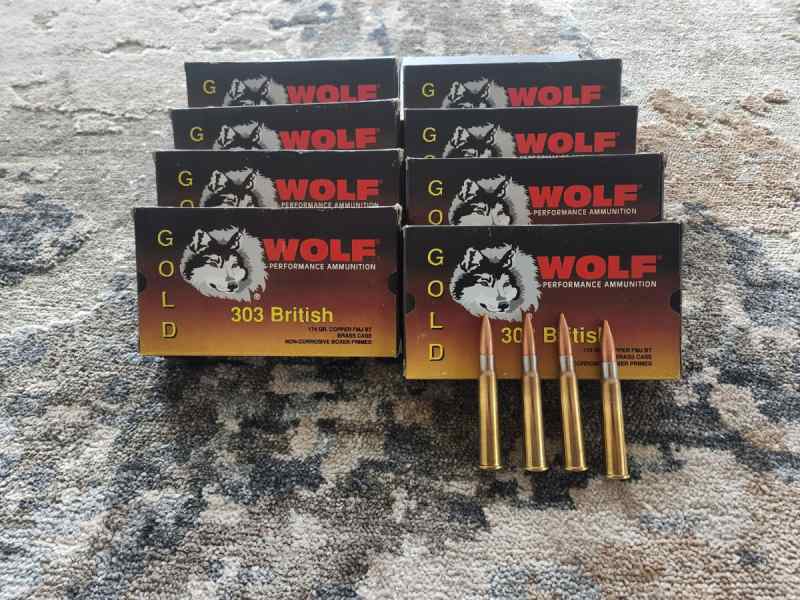 WOLF GOLD 303 BRITISH - 200 rounds