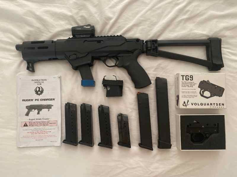 Ruger PC charger 9mm w/Volquartsen