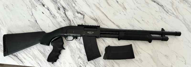 SDS Civet12 with 2 5 rd mags and pistol grip