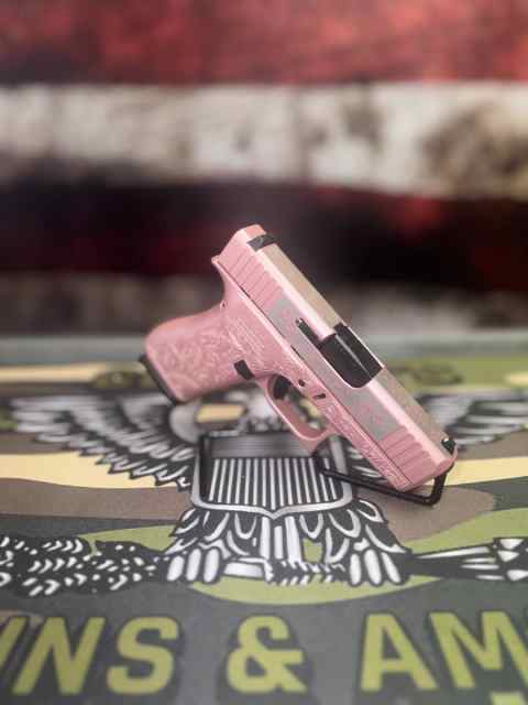 GLOCK 43X PINK ROSES