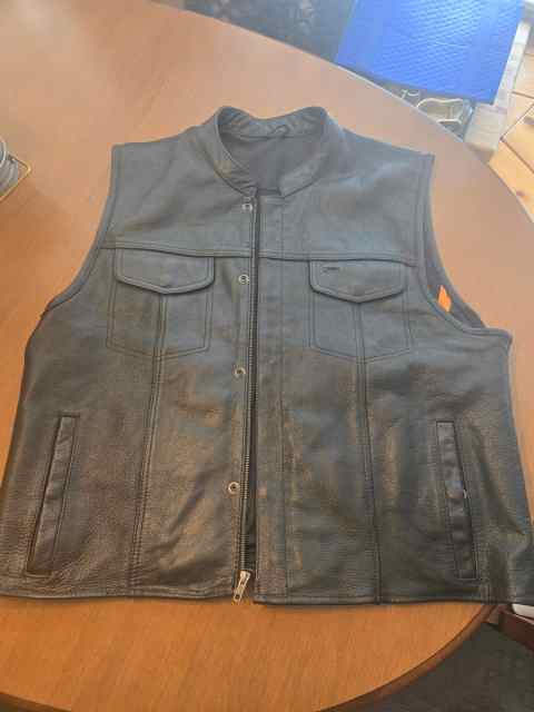 Genuine Leather concealed carry vest