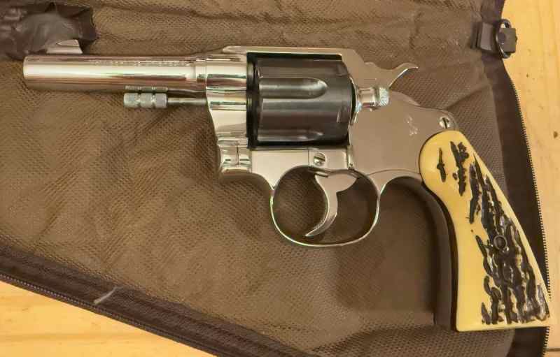 Colt New Service 38 Special Nickel Plated 1938