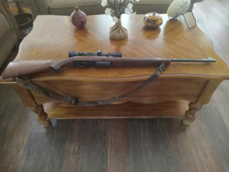Winchester model 100 .243 oak leaf wood