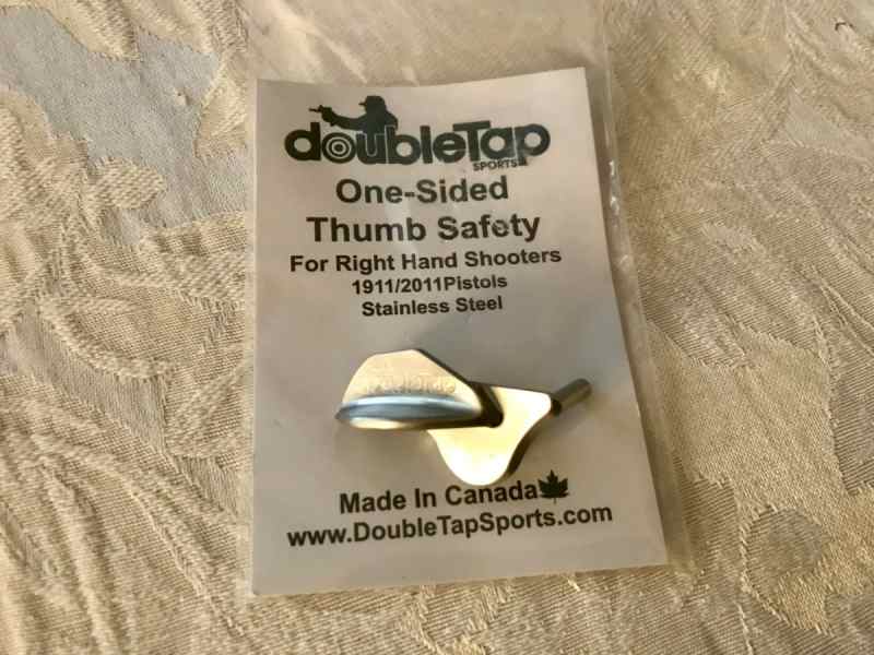 Double tap shielded thumb safety 1911/2011