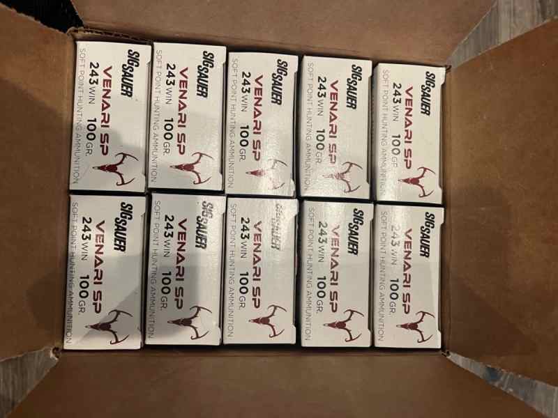 243 100 gr Sig Sauer Venari SP Hunting Rounds