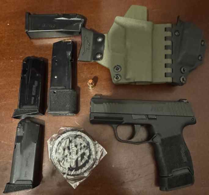 Sig Sauer P365 with 5 mags and Trex holster.