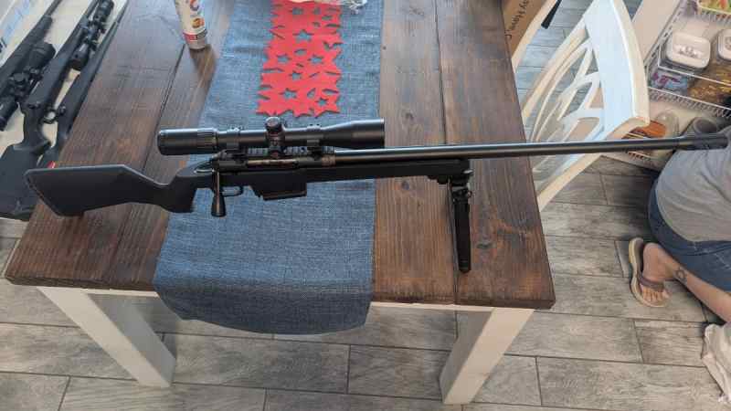 Savage 6.5 Creedmoor with a 24 Precision Barrel.