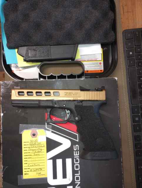 ZEV CUSTOM GLOCK &quot;DRAGONFLY&quot; 9MM 2xMAGS &quot;NIB&quot; 